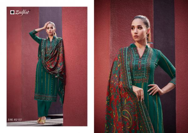 Zulfat Inteha Exclusive Wear Pashmina Designer Dress Material